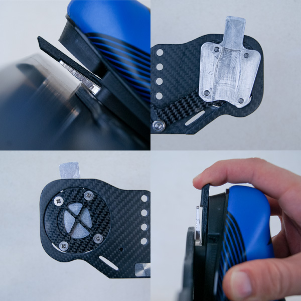 sistema quick release scarpe canottaggio